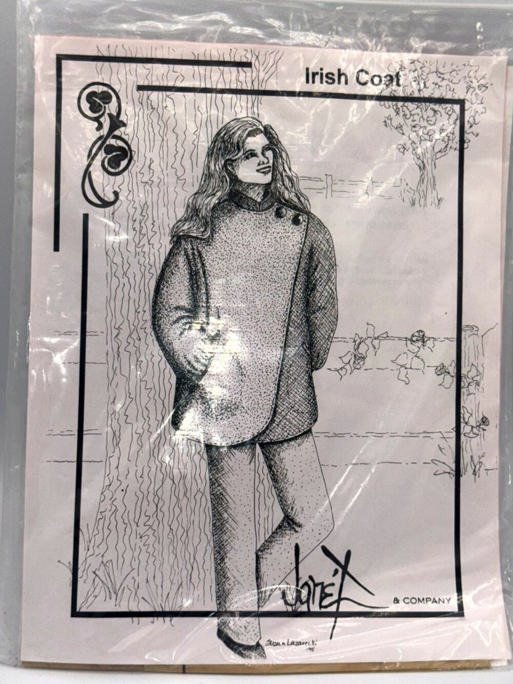 Irish Coat Sewing Pattern Vintage Celtic Style Coat Pattern Jane't Design